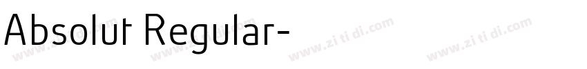Absolut Regular字体转换